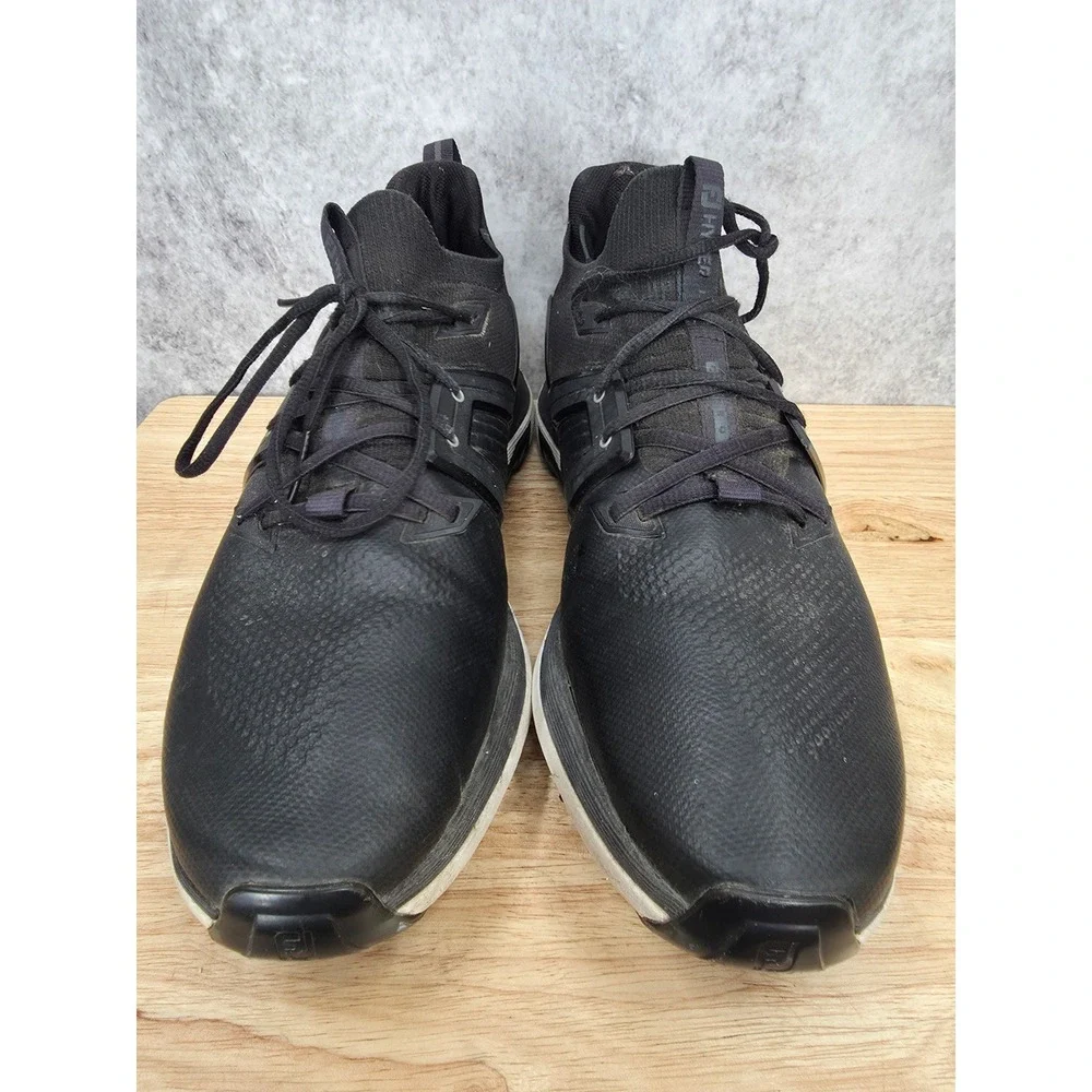 FootJoy HyperFlex Golf Shoes Mens 11.5 M Black Spikes Sneakers Athletic 51119